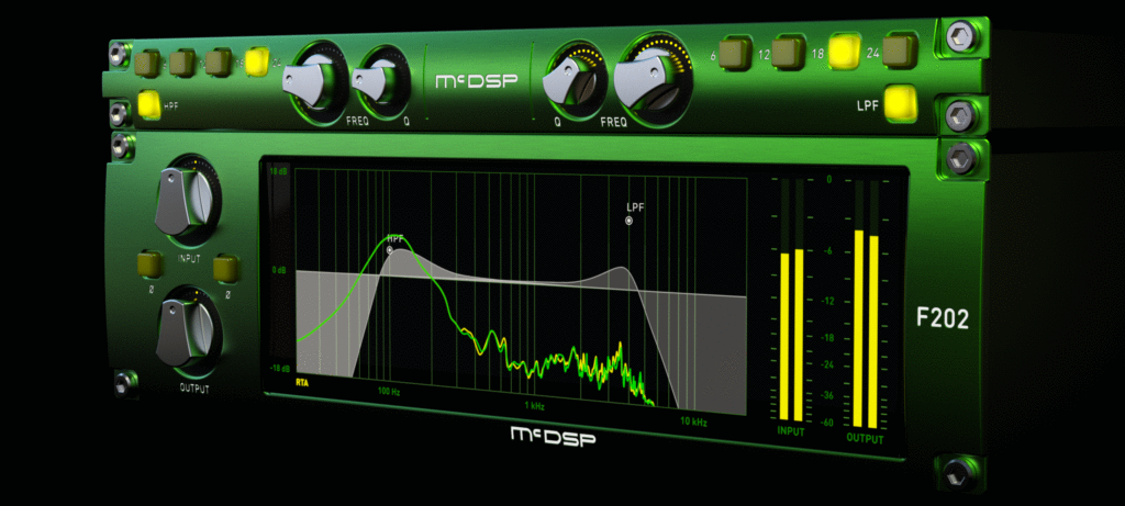 Right perspective image of McDSP Filterbank F202 module