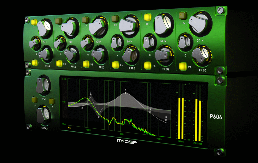 McDSP Filterbank - P606 module right perspective view