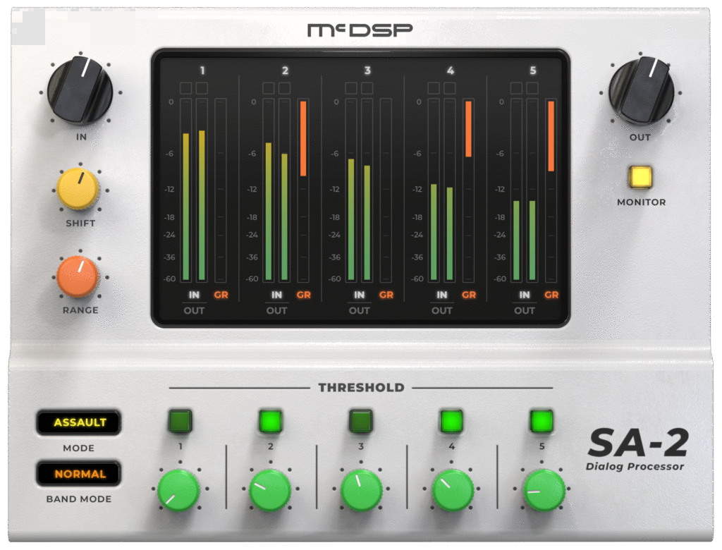 Image of the front of the McDSP SA-2 Dialog Processor