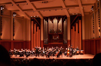 Image of orchestra in hall