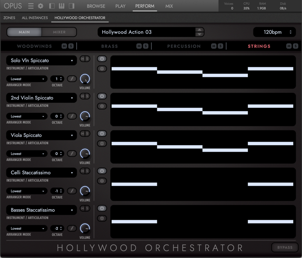 Hollywood Orchestrator Main Interface