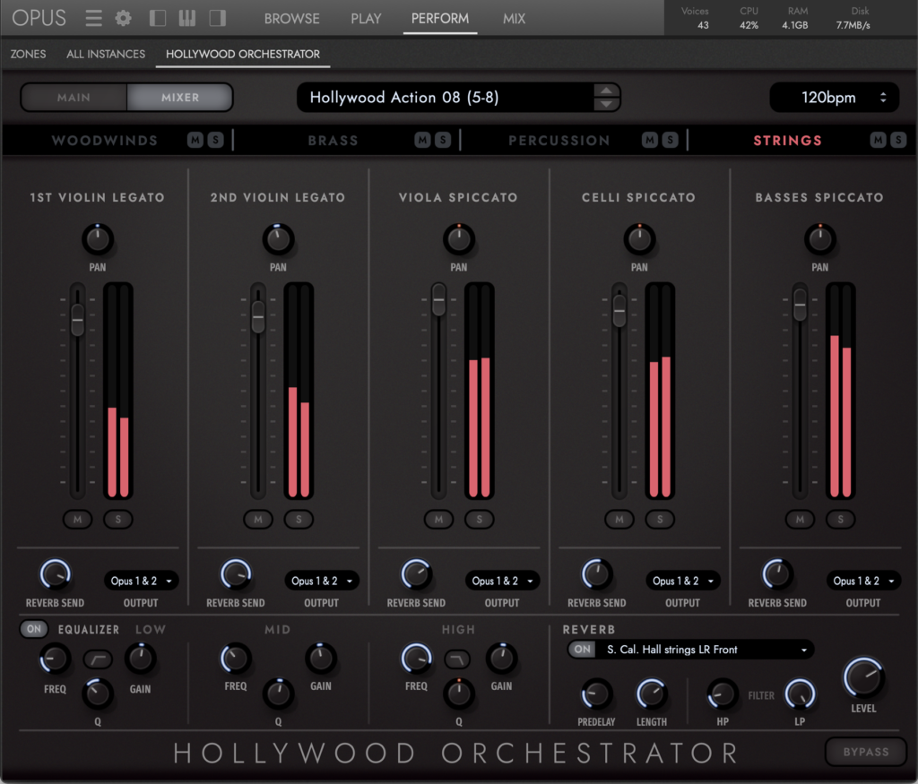 Hollywood Orchestrator Mixer