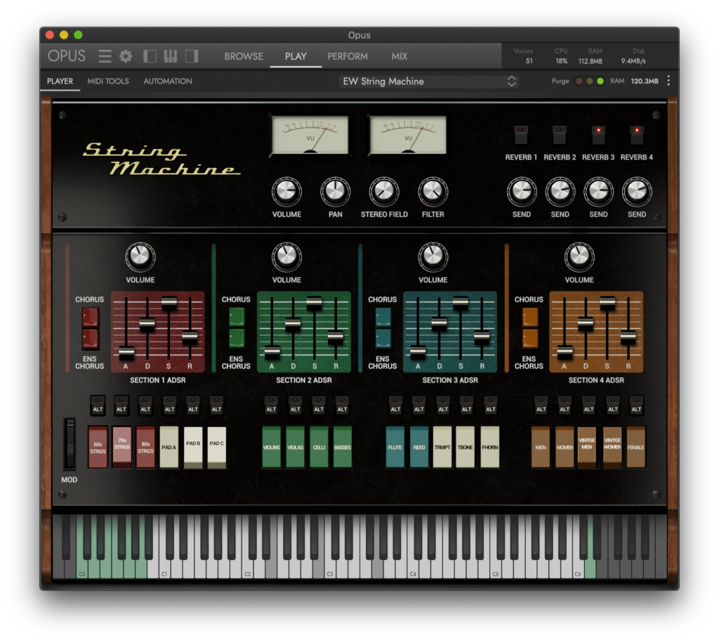 String Machine Interface by EastWest